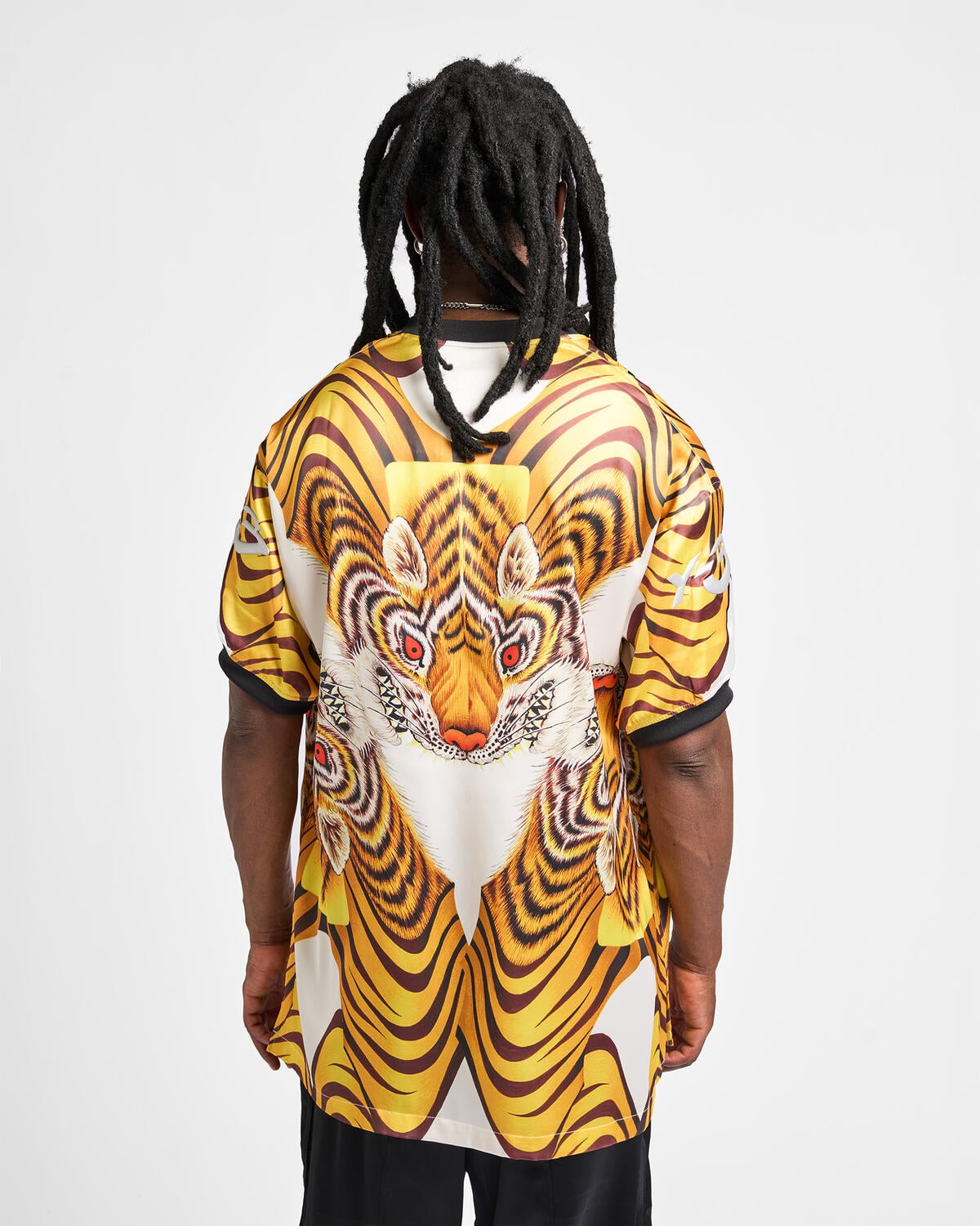 Y-3 SATIN GRAPHIC JERSEY 'Tiger' | KX3809 | AFEW STORE